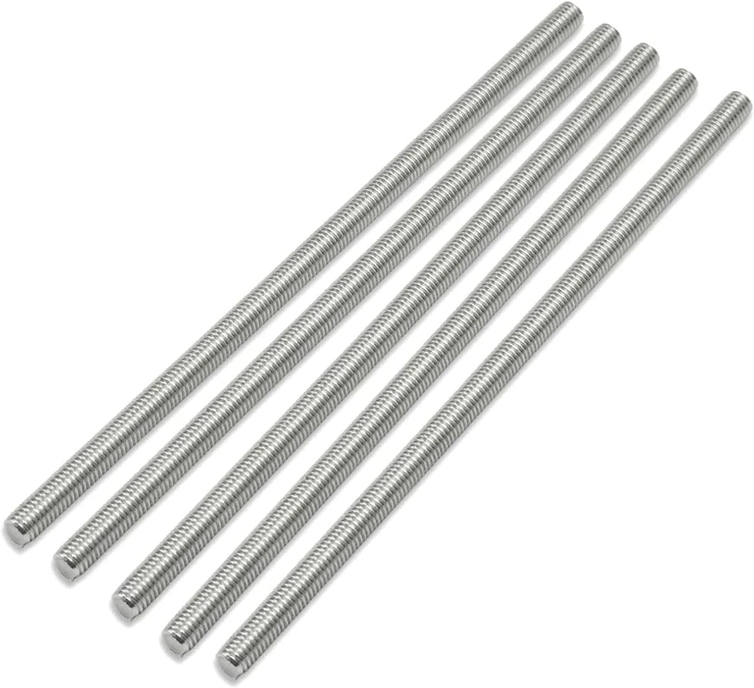 میله رزوه ای تمام استیل ضد زنگ 1.75 میلی متر - سایز رزوه M12 طول 30 میلی متر / 35 میلی متر برای ماشین آلات تجهیزات الکترونیکی پیچ های لنگر (5 عدد)، 30 میلی متر