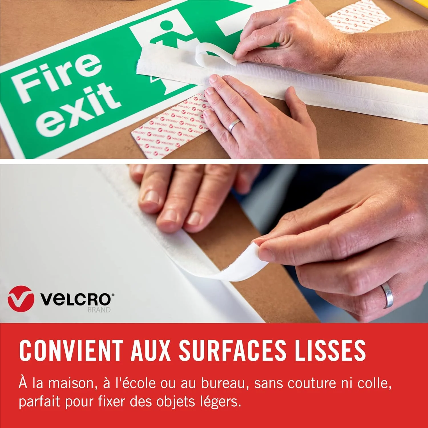 نوار چسبی برند Velcro - 20 میلی متر x 5 متر، سفید نوار چسبی برند Velcro - 20 میلی متر x 5 متر، سفید