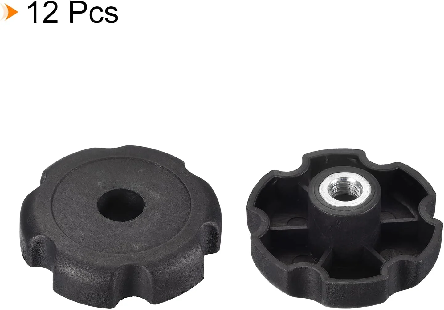 uxcell 12 عدد پیچهای دستگیره مادگی، M8 x 49mm پلاستیکی مشکی مهره گیره دستگیره ستارهای برای ماشینآلات، صنعت، مبلمان، تجهیزات الکترونیکی uxcell 12 عدد پیچهای دستگیره مادگی، M8 x 49mm پلاستیکی مشکی مهره گیره دستگیره ستارهای برای ماشینآلات، صنعت، مبلمان، تجهیزات الکترونیکی
