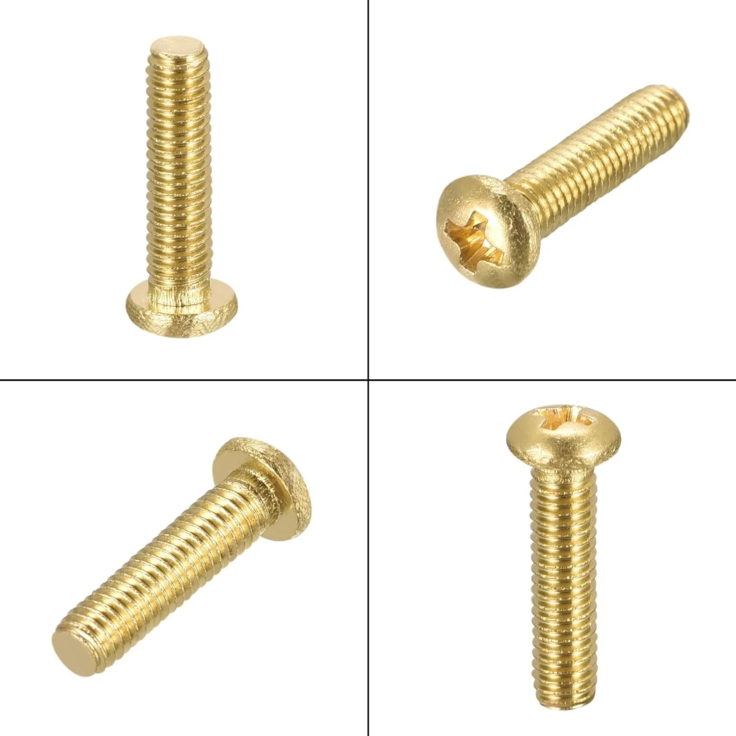 پیچهای ماشینی برنجی، M3x12mm پیچهای سر گرد فیلیپس برای مبلمان، تجهیزات اداری، الکترونیک 14 عدد پیچهای ماشینی برنجی، M3x12mm پیچهای سر گرد فیلیپس برای مبلمان، تجهیزات اداری، الکترونیک 14 عدد