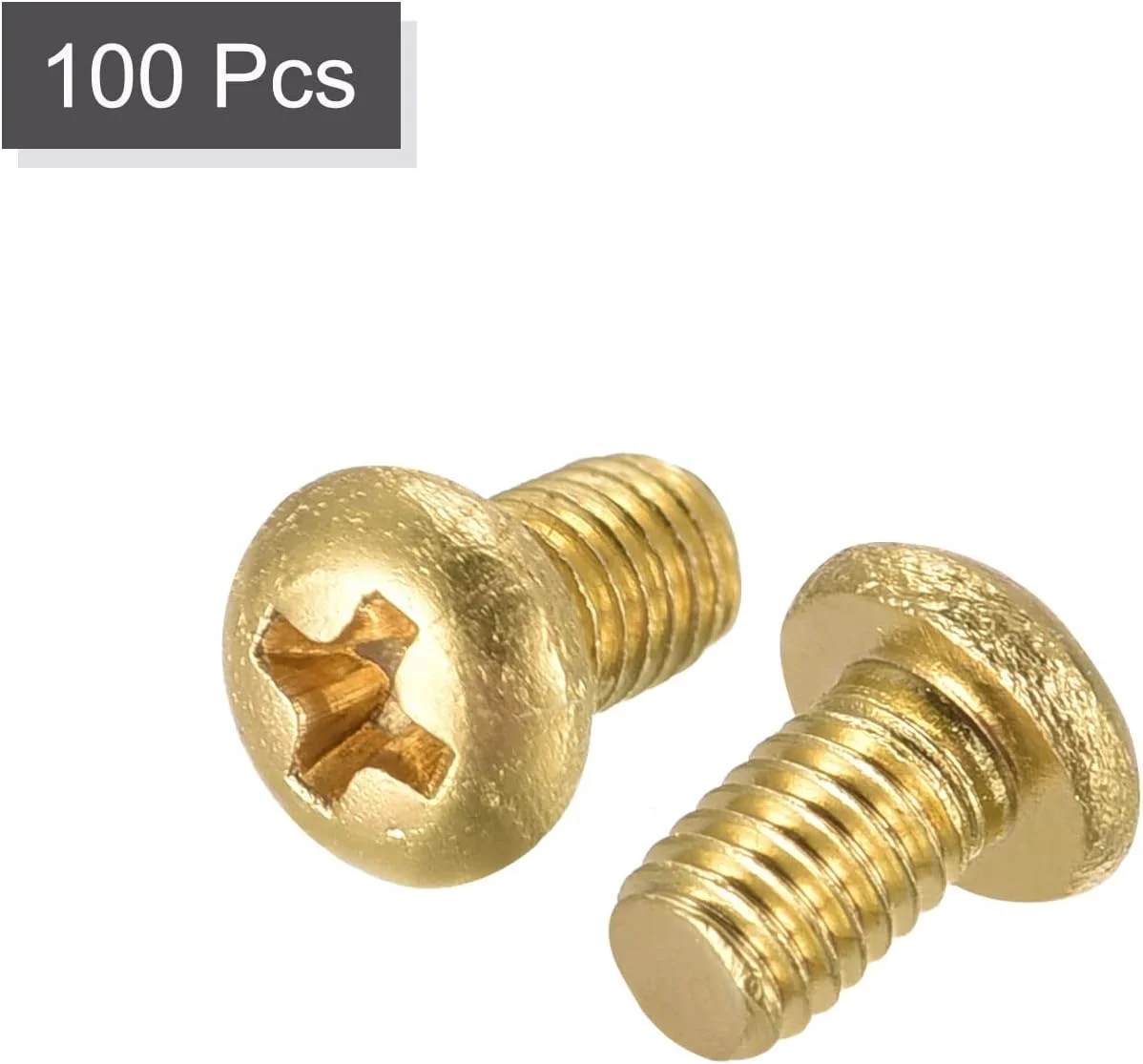 پیچ ماشینی برنجی یوکسل، پیچ و مهره های سر گرد فیلیپس M3x5mm برای مبلمان، تجهیزات اداری، الکترونیک 100 عدد پیچ ماشینی برنجی یوکسل، پیچ و مهره های سر گرد فیلیپس M3x5mm برای مبلمان، تجهیزات اداری، الکترونیک 100 عدد