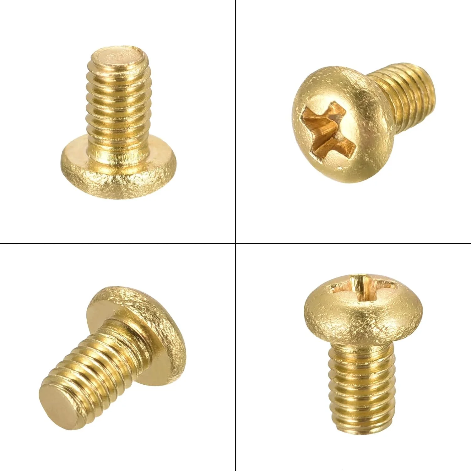 پیچ ماشینی برنجی یوکسل، پیچ و مهره های سر گرد فیلیپس M3x5mm برای مبلمان، تجهیزات اداری، الکترونیک 100 عدد پیچ ماشینی برنجی یوکسل، پیچ و مهره های سر گرد فیلیپس M3x5mm برای مبلمان، تجهیزات اداری، الکترونیک 100 عدد