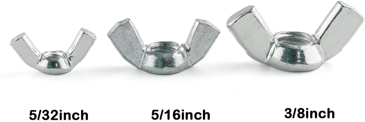 ای-اوت‌استندینگ 20 عدد مهره پروانه‌ای 5/16 اینچ، مهره‌های بالدار با روکش روی، قطعات اتصال دهنده برای ماشین‌آلات و تجهیزات، تجهیزات الکترونیکی، تجهیزات ارتباطی