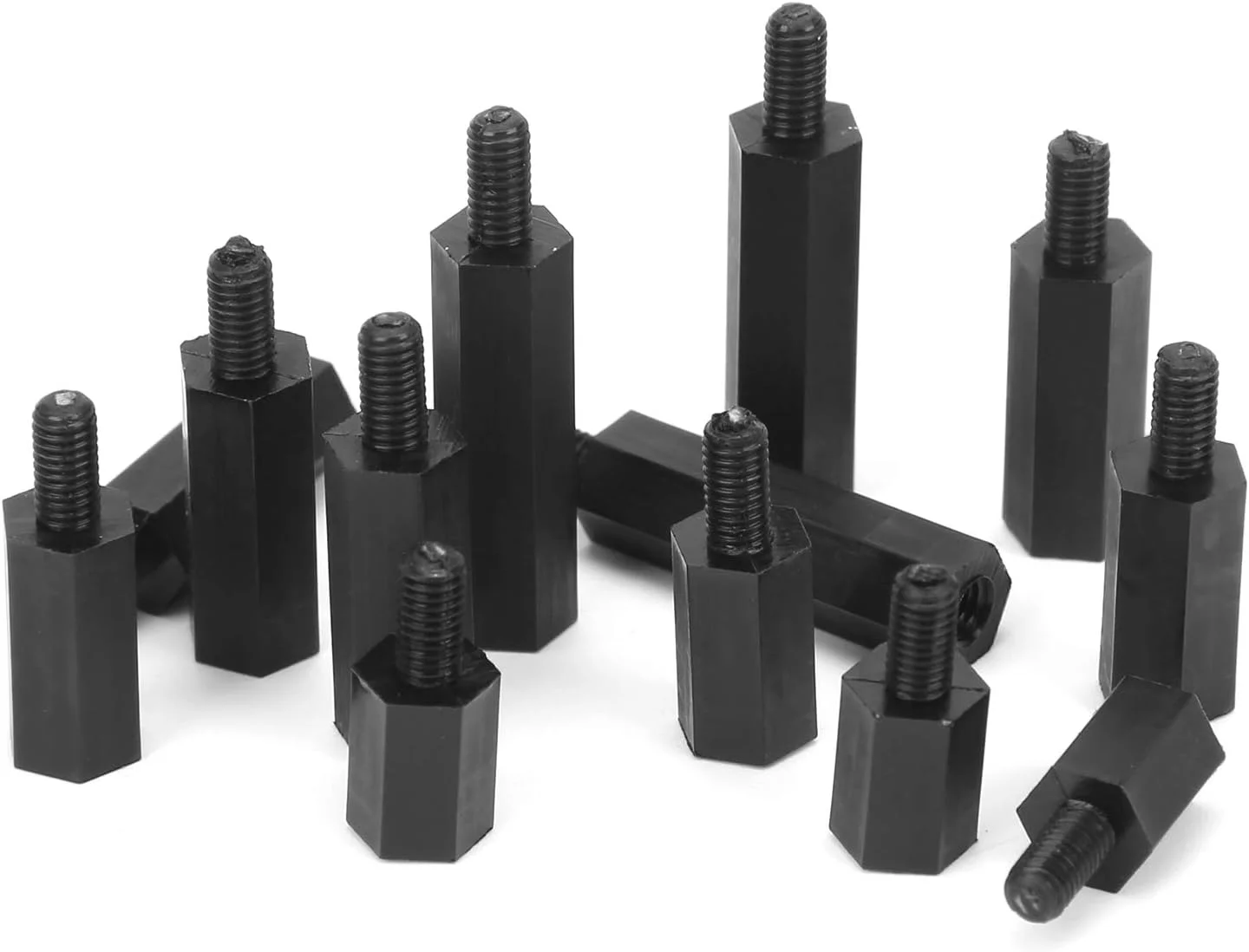 کیت متنوع پیچ و مهره نایلونی مشکی M3، 180 عددی، عایق استندآف شش ضلعی مناسب برای الکترونیک، سایزهای مختلف برای ارتباطات، تجهیزات اداری، الکترونیک کیت متنوع پیچ و مهره نایلونی مشکی M3، 180 عددی، عایق استندآف شش ضلعی مناسب برای الکترونیک، سایزهای مختلف برای ارتباطات، تجهیزات اداری، الکترونیک