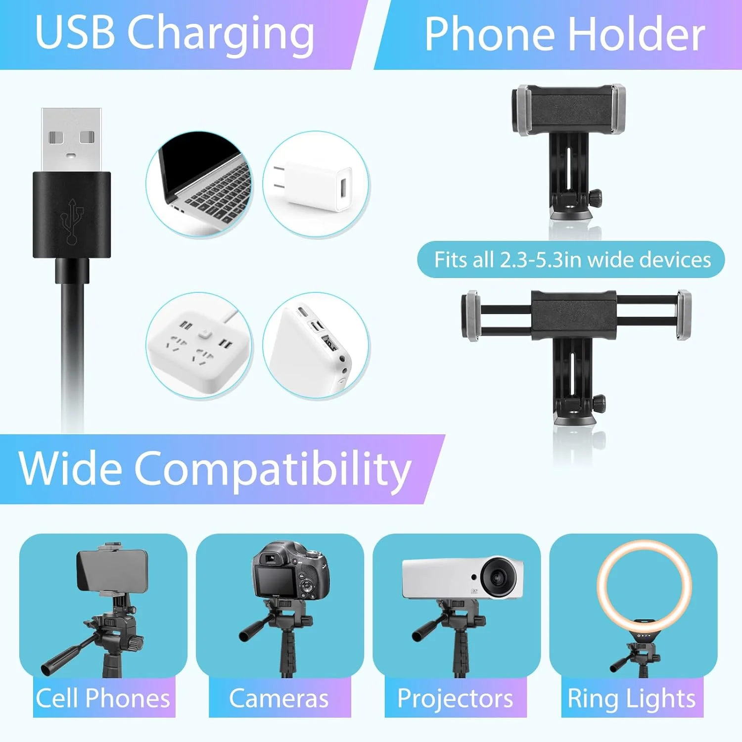 حلقه نور 12 اینچی Sensyne با پایه سلفی 67 اینچی، سه پایه و نگهدارنده تلفن، نور دایره ای کنترل از راه دور سلفی برای پخش زنده/ضبط ویدیو/TikTok، سازگار با همه تلفن ها و دوربین ها حلقه نور 12 اینچی Sensyne با پایه سلفی 67 اینچی، سه پایه و نگهدارنده تلفن، نور دایره ای کنترل از راه دور سلفی برای پخش زنده/ضبط ویدیو/TikTok، سازگار با همه تلفن ها و دوربین ها