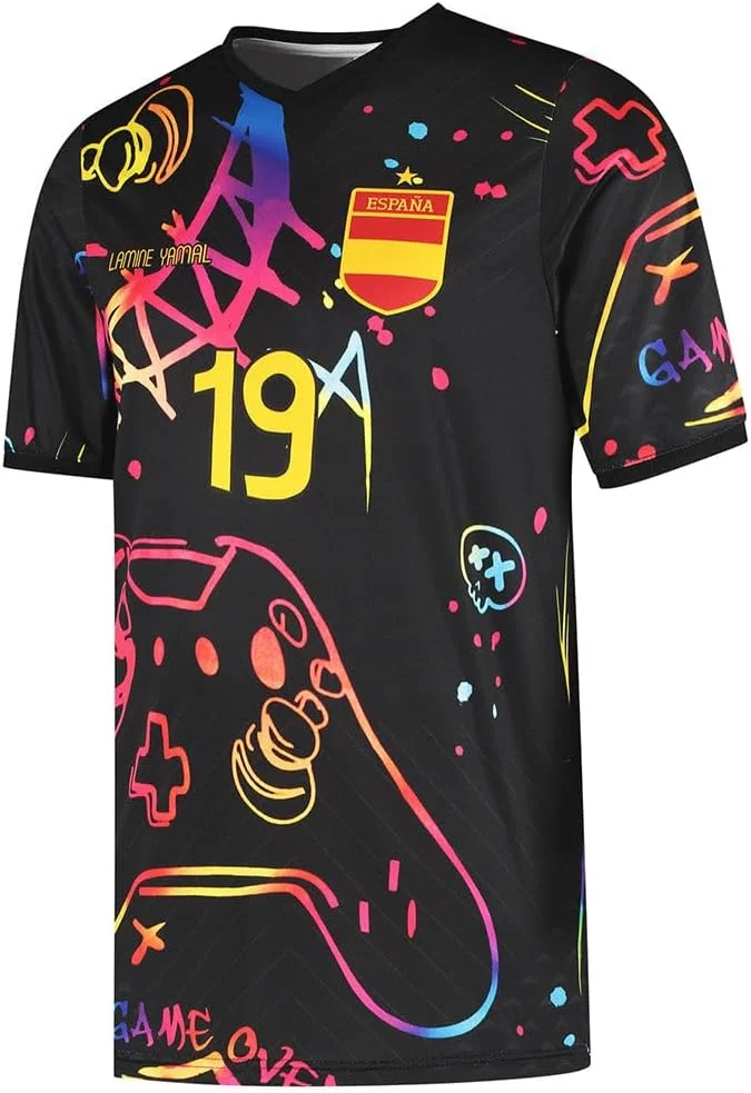 تی شرت فوتبالی Kingdo طرح یونیسکس بچگانه (تک عددی)