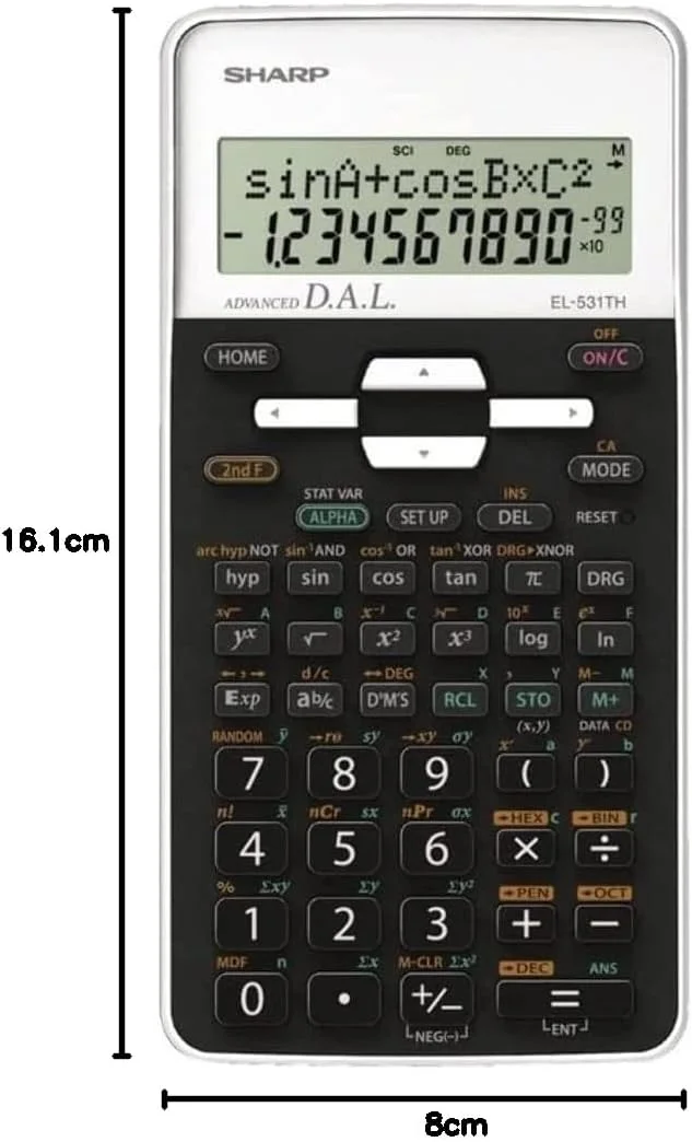 ماشین حساب علمی شارپ SH-EL531THBWH