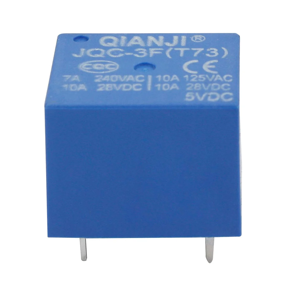 رله قدرت مینیاتوری Electrical Buddy JQC 3F 73T DC 5V Coil 5 Pins SPST نوع PCB، بسته 10 عددی