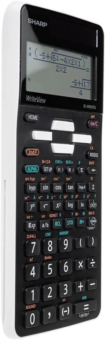 ماشین حساب علمی شارپ EL-W550TG (ورودی D.A.L، خورشیدی، WriteView) مشکی ماشین حساب علمی شارپ EL-W550TG (ورودی D.A.L، خورشیدی، WriteView) مشکی