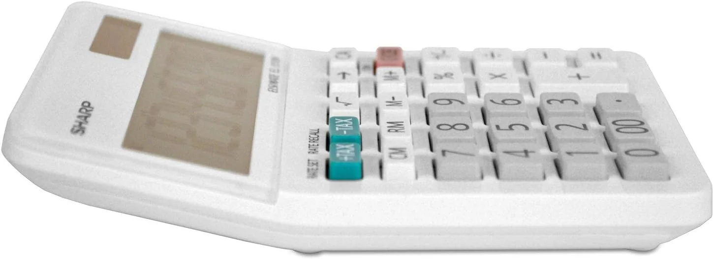 ماشین حساب رومیزی کوچک شارپ مدل EL310WB EL-310WB با LCD هشت رقمی ماشین حساب رومیزی کوچک شارپ مدل EL310WB EL-310WB با LCD هشت رقمی