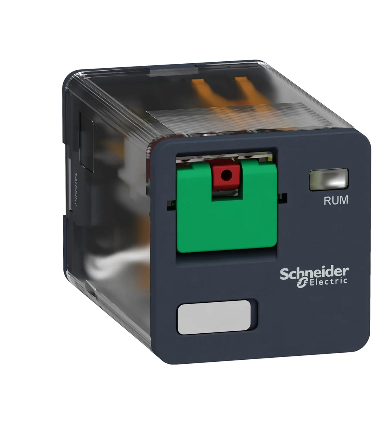 رله یونیورسال Schneider Electric RUMC21B7 با 2 کنتاکت 10 آمپر 24 ولت AC، رله 2 کنتاکت 10 آمپر استوانه ای 24 ولت AC