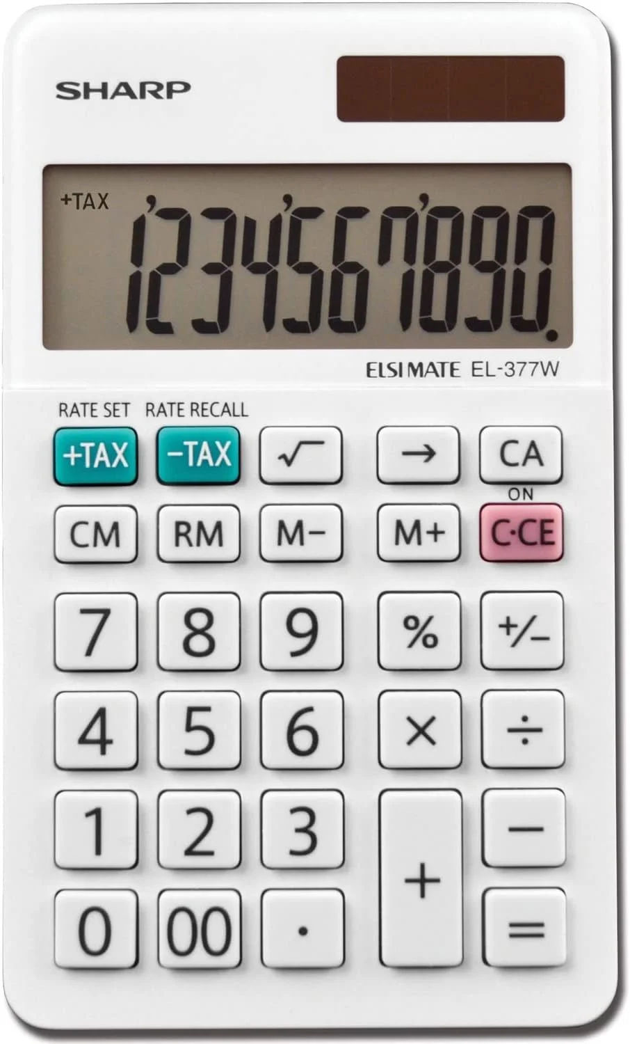 ماشین حساب تجاری شارپ مدل EL-377WB، سفید 2.75