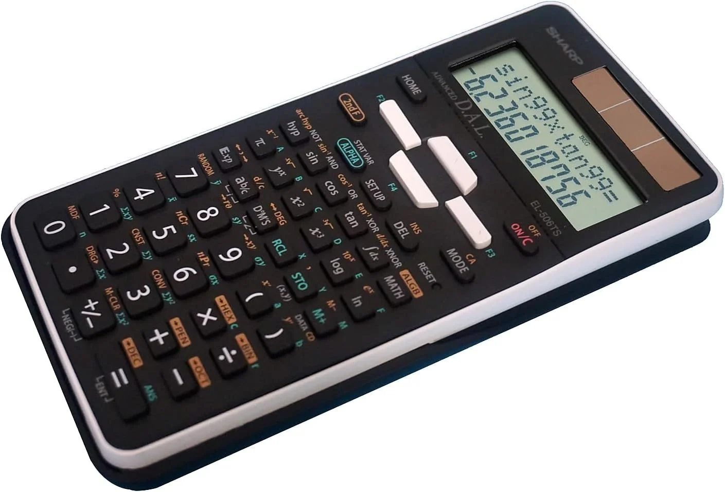 ماشین حساب مهندسی/علمی 12 رقمی شارپ مدل EL-506TSBBW با روکش محافظ سخت، نمایشگر LCD با باتری و انرژی خورشیدی، مناسب برای دانشجویان و متخصصان، مشکی ماشین حساب مهندسی/علمی 12 رقمی شارپ مدل EL-506TSBBW با روکش محافظ سخت، نمایشگر LCD با باتری و انرژی خورشیدی، مناسب برای دانشجویان و متخصصان، مشکی