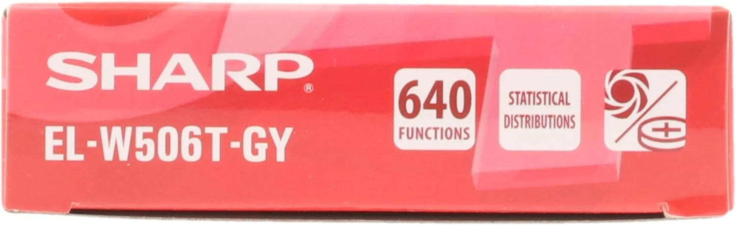 ماشین حساب مدرسه ای علمی شارپ EL W506T خاکستری ماشین حساب مدرسه ای علمی شارپ EL W506T خاکستری