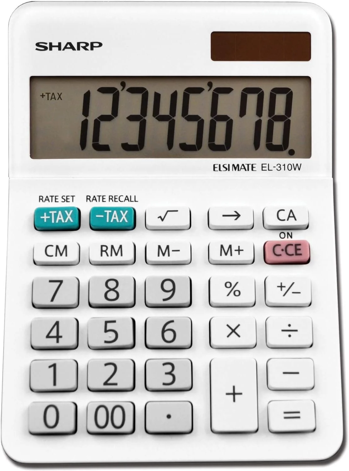 ماشین حساب شارپ EL-310WB، سفید، 3.125، 3.38 x 4.75 x 1.0 اینچ