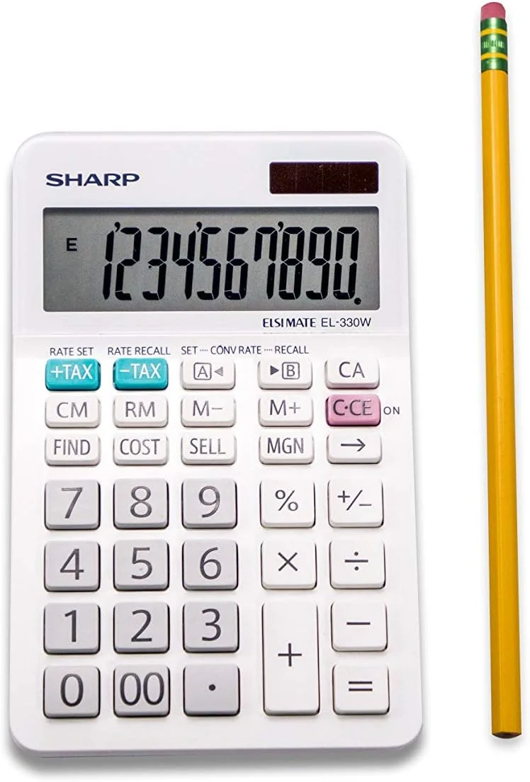 ماشین حساب رومیزی شارپ EL-330WB با عملکرد استاندارد، صفحه نمایش بزرگ، مناسب برای خانه و محل کار، دو منبع تغذیه، خورشیدی و باتری ماشین حساب رومیزی شارپ EL-330WB با عملکرد استاندارد، صفحه نمایش بزرگ، مناسب برای خانه و محل کار، دو منبع تغذیه، خورشیدی و باتری