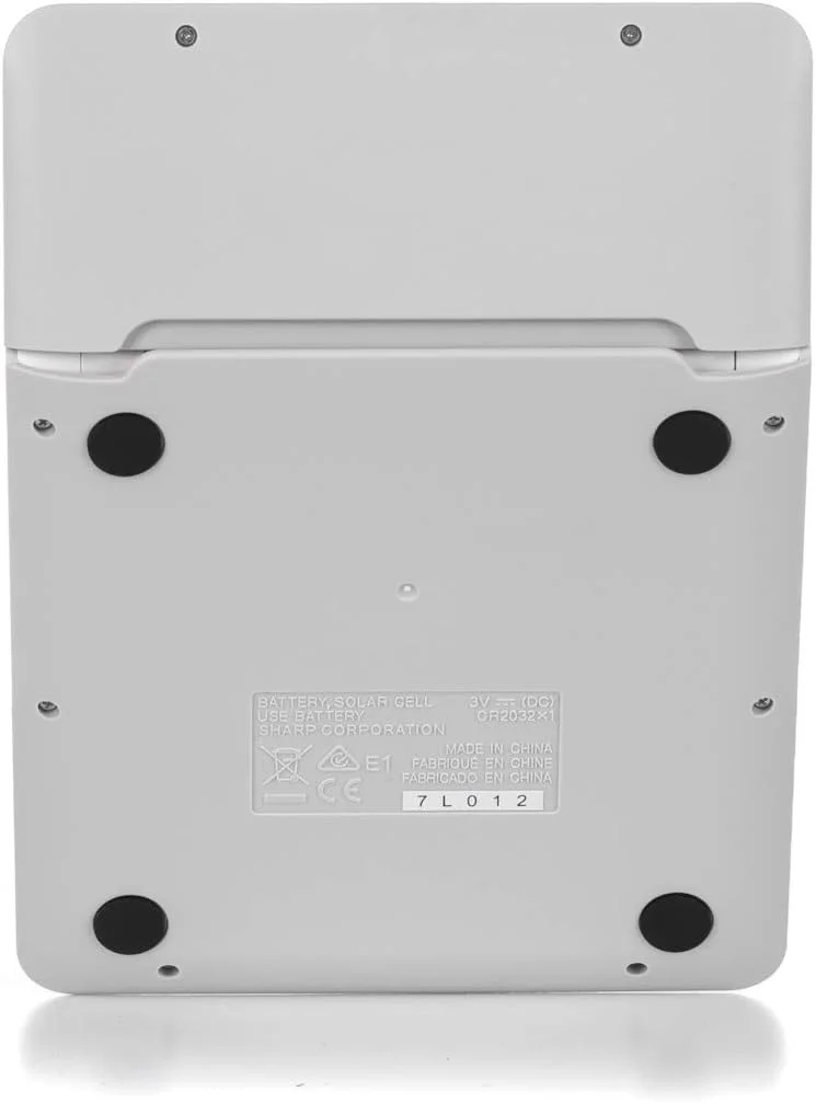 ماشین حساب رومیزی شارپ مدل EL-340W با باتری خورشیدی و صفحه نمایش متحرک - سفید ماشین حساب رومیزی شارپ مدل EL-340W با باتری خورشیدی و صفحه نمایش متحرک - سفید