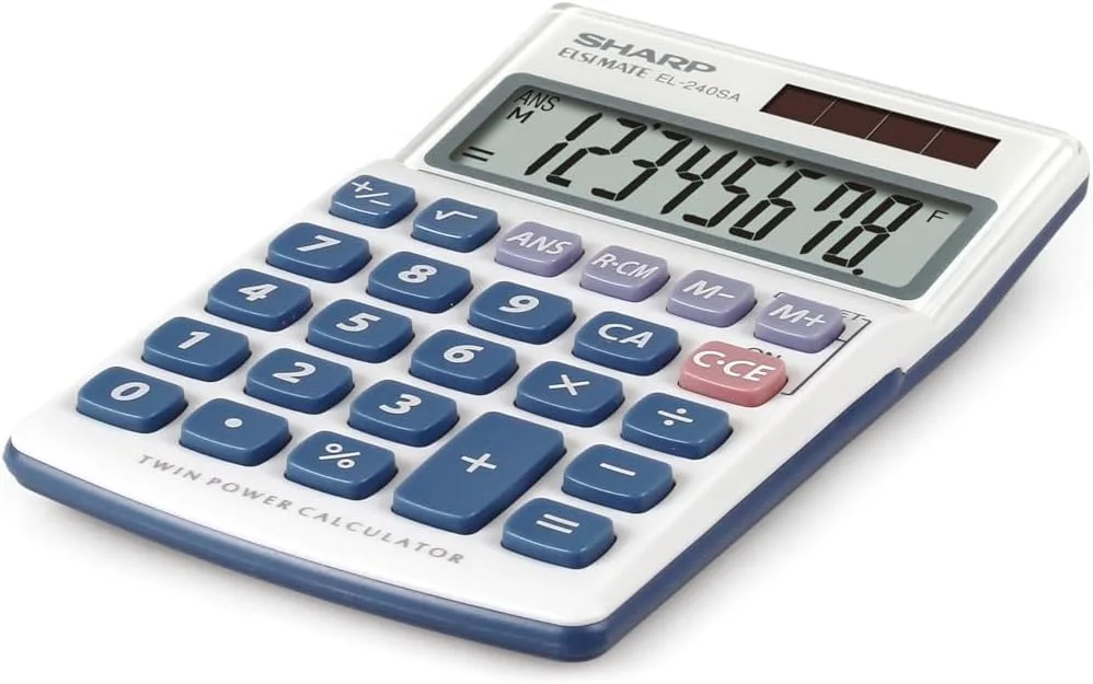 ماشین حساب شارپ EL 240SAB، خاکستری ماشین حساب شارپ EL 240SAB، خاکستری