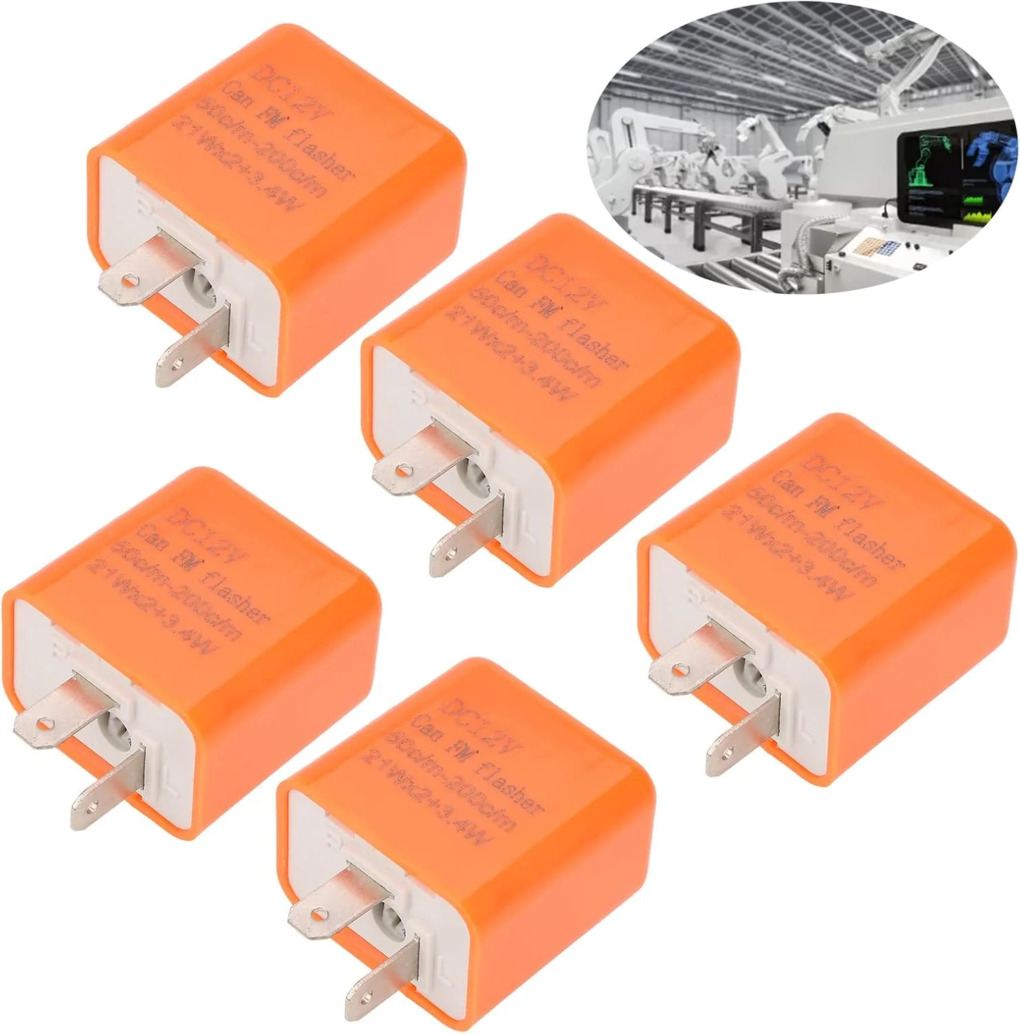 رله فلاشر 2 پین قابل تنظیم، رله نشانگر 5 عددی 12 ولت DC LED برای موتور سیکلت/خودرو/دوچرخه، نشانگر راهنما، سایر لوازم جانبی الکتریکی رله فلاشر 2 پین قابل تنظیم، رله نشانگر 5 عددی 12 ولت DC LED برای موتور سیکلت/خودرو/دوچرخه، نشانگر راهنما، سایر لوازم جانبی الکتریکی