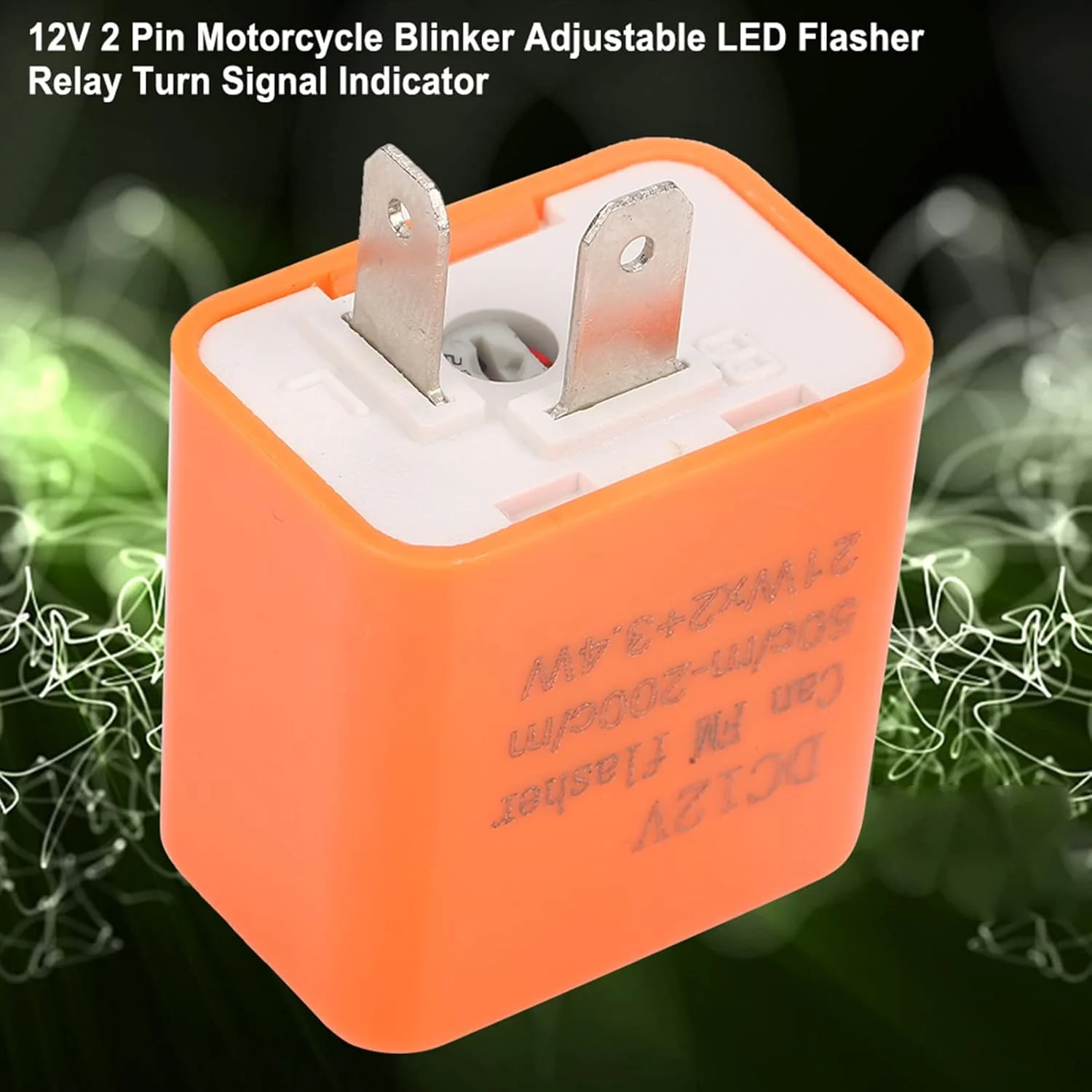 رله فلاشر 2 پین قابل تنظیم، رله نشانگر 5 عددی 12 ولت DC LED برای موتور سیکلت/خودرو/دوچرخه، نشانگر راهنما، سایر لوازم جانبی الکتریکی رله فلاشر 2 پین قابل تنظیم، رله نشانگر 5 عددی 12 ولت DC LED برای موتور سیکلت/خودرو/دوچرخه، نشانگر راهنما، سایر لوازم جانبی الکتریکی