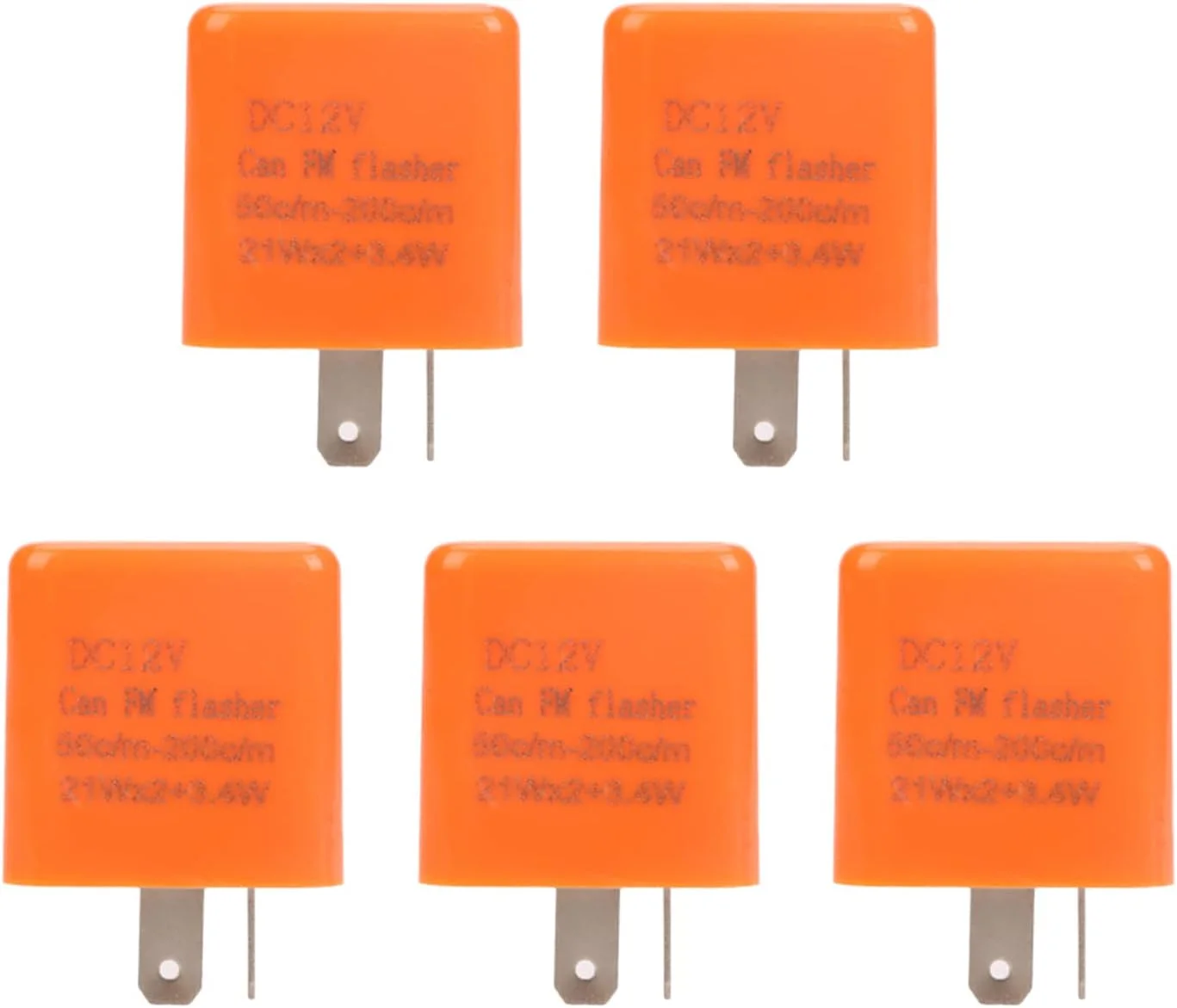 رله فلاشر 2 پین قابل تنظیم، رله نشانگر 5 عددی 12 ولت DC LED برای موتور سیکلت/خودرو/دوچرخه، نشانگر راهنما، سایر لوازم جانبی الکتریکی رله فلاشر 2 پین قابل تنظیم، رله نشانگر 5 عددی 12 ولت DC LED برای موتور سیکلت/خودرو/دوچرخه، نشانگر راهنما، سایر لوازم جانبی الکتریکی