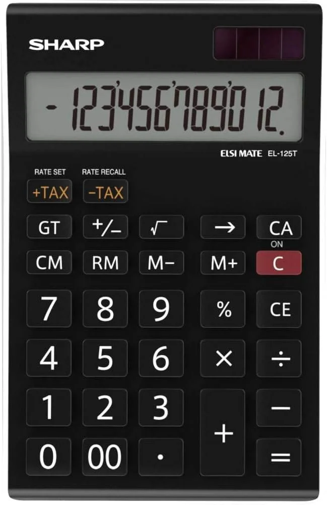 ماشین حساب رومیزی شارپ EL-125TWH