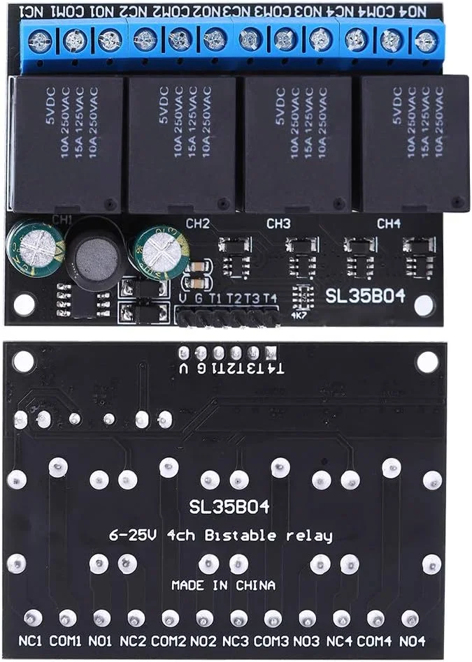 ماژول رله TISTIK DC 9V 12V 24V سوئیچ پورت MCU IO لوازم الکتریکی برای تجهیزات الکتریکی