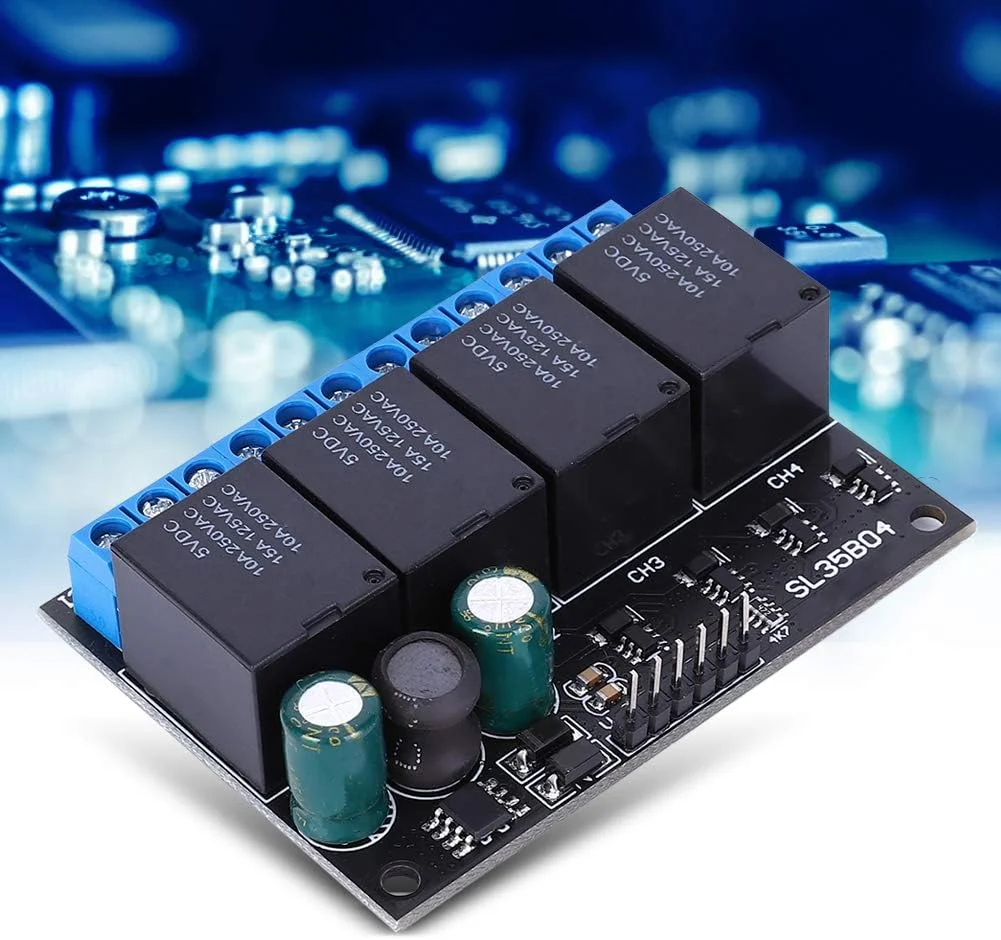 ماژول رله TISTIK DC 9V 12V 24V سوئیچ پورت MCU IO لوازم الکتریکی برای تجهیزات الکتریکی