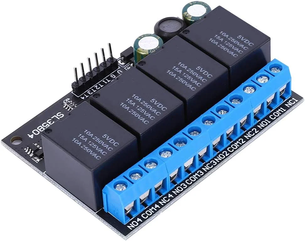 ماژول رله TISTIK DC 9V 12V 24V سوئیچ پورت MCU IO لوازم الکتریکی برای تجهیزات الکتریکی