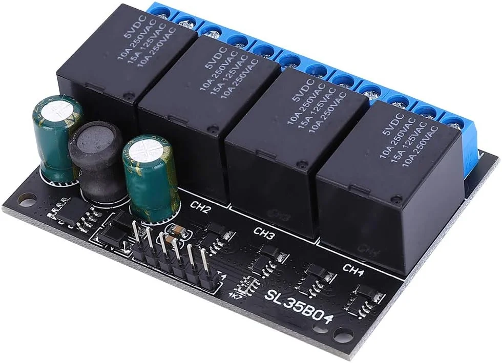 ماژول رله TISTIK DC 9V 12V 24V سوئیچ پورت MCU IO لوازم الکتریکی برای تجهیزات الکتریکی