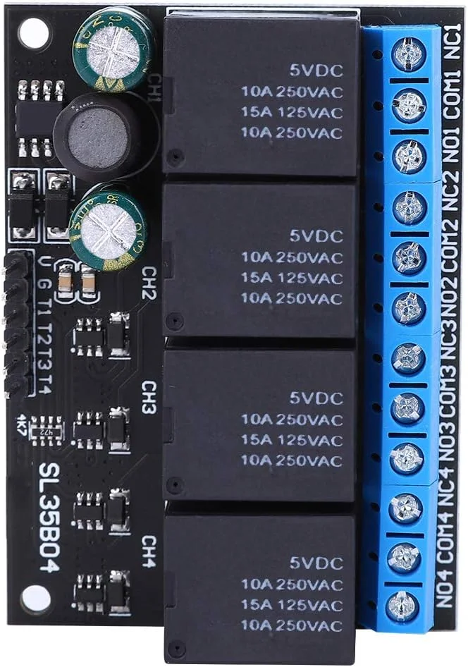 ماژول رله TISTIK DC 9V 12V 24V سوئیچ پورت MCU IO لوازم الکتریکی برای تجهیزات الکتریکی