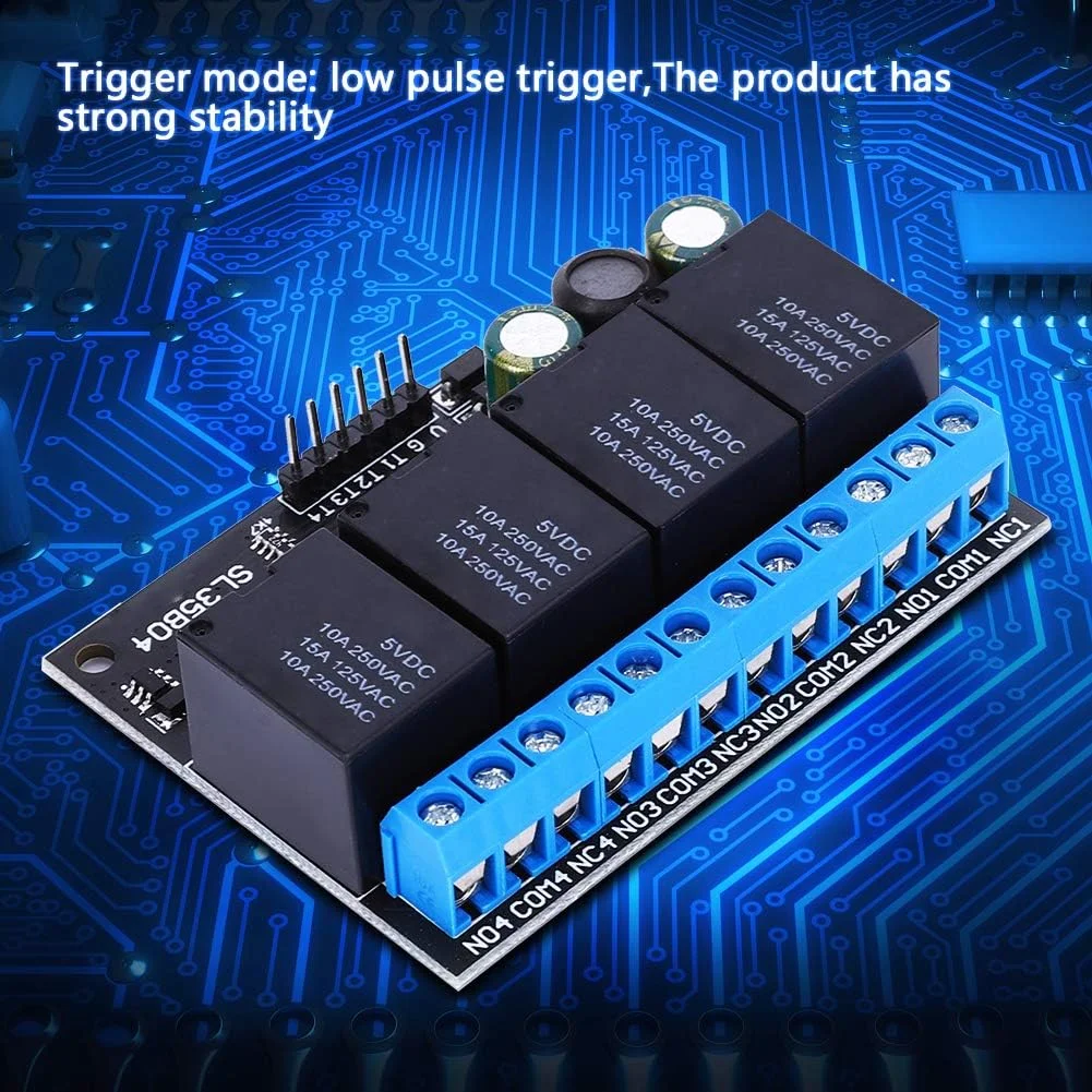 ماژول رله TISTIK DC 9V 12V 24V سوئیچ پورت MCU IO لوازم الکتریکی برای تجهیزات الکتریکی