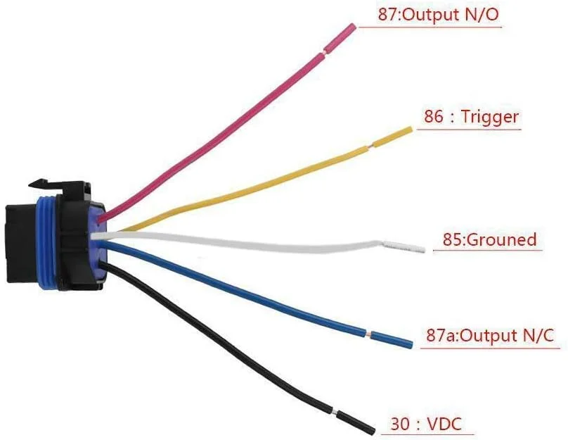 LZFuiop رله خودرویی ضد آب یکپارچه الکتریکی DC/12V 40A رله اتوماتیک و سوکت 5 پین