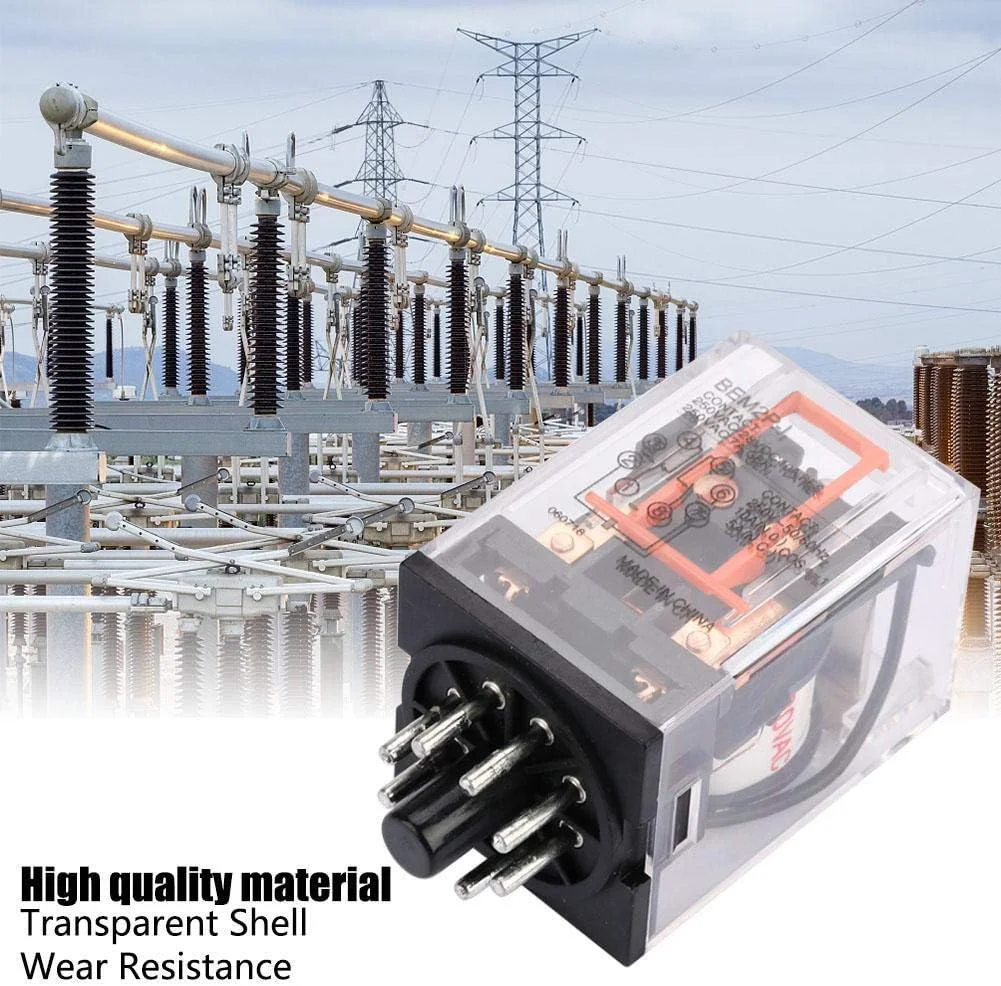 رله الکتریکی MK2P-I AC 220V، 8 پین 10 آمپر، رله الکترومغناطیسی عمومی رله الکتریکی MK2P-I AC 220V، 8 پین 10 آمپر، رله الکترومغناطیسی عمومی