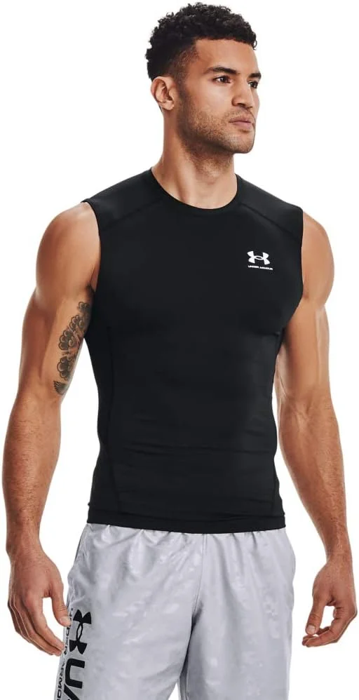 تی شرت آستین حلقه ای فشاری مردانه آندر آرمور Heatgear Armour SL (تک عددی)