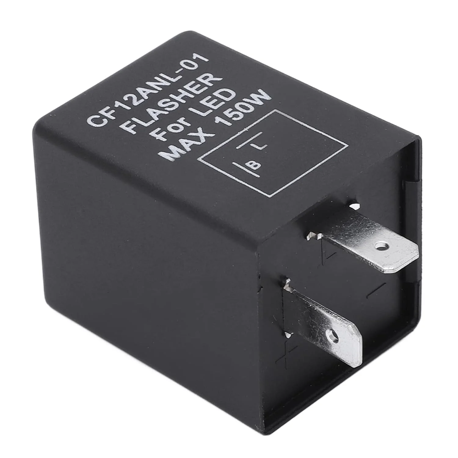 رله فلاشر LED مدل NDNCZDHC CF12، 10 آمپر 12 ولت، رله فلاشر راهنما، 0.1 وات تا 150 وات، رله فلاشر 2 پین قدرتمند قابل حمل برای اتومبیل، موتورسیکلت، وسایل نقلیه الکتریکی