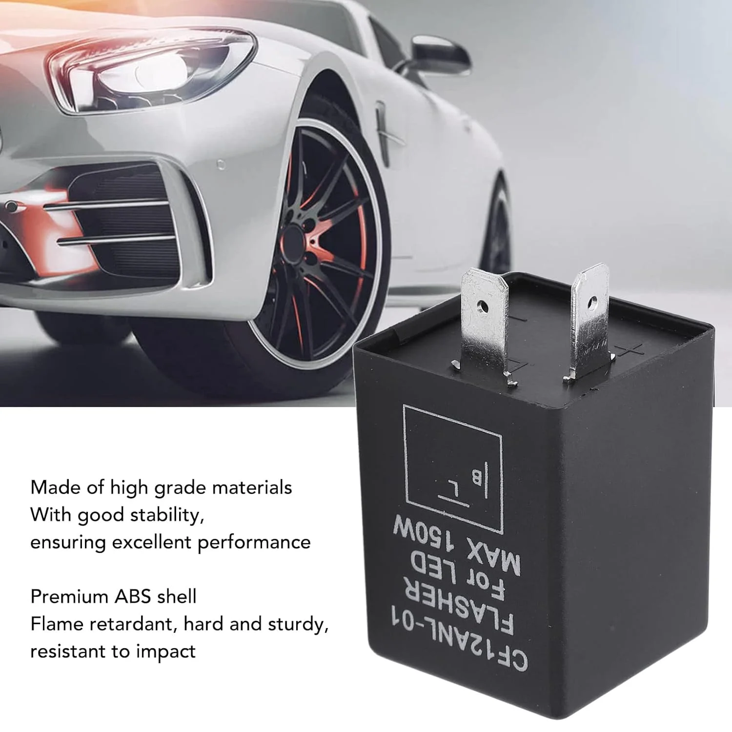 رله فلاشر LED مدل NDNCZDHC CF12، 10 آمپر 12 ولت، رله فلاشر راهنما، 0.1 وات تا 150 وات، رله فلاشر 2 پین قدرتمند قابل حمل برای اتومبیل، موتورسیکلت، وسایل نقلیه الکتریکی رله فلاشر LED مدل NDNCZDHC CF12، 10 آمپر 12 ولت، رله فلاشر راهنما، 0.1 وات تا 150 وات، رله فلاشر 2 پین قدرتمند قابل حمل برای اتومبیل، موتورسیکلت، وسایل نقلیه الکتریکی
