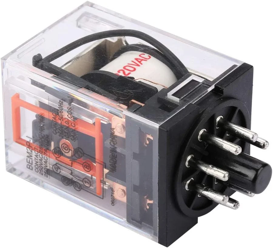 رله الکتریکی MK2P-I AC 220V، 8 پین 10A H رله الکترومغناطیسی همه منظوره، رله رله الکتریکی MK2P-I AC 220V، 8 پین 10A H رله الکترومغناطیسی همه منظوره، رله