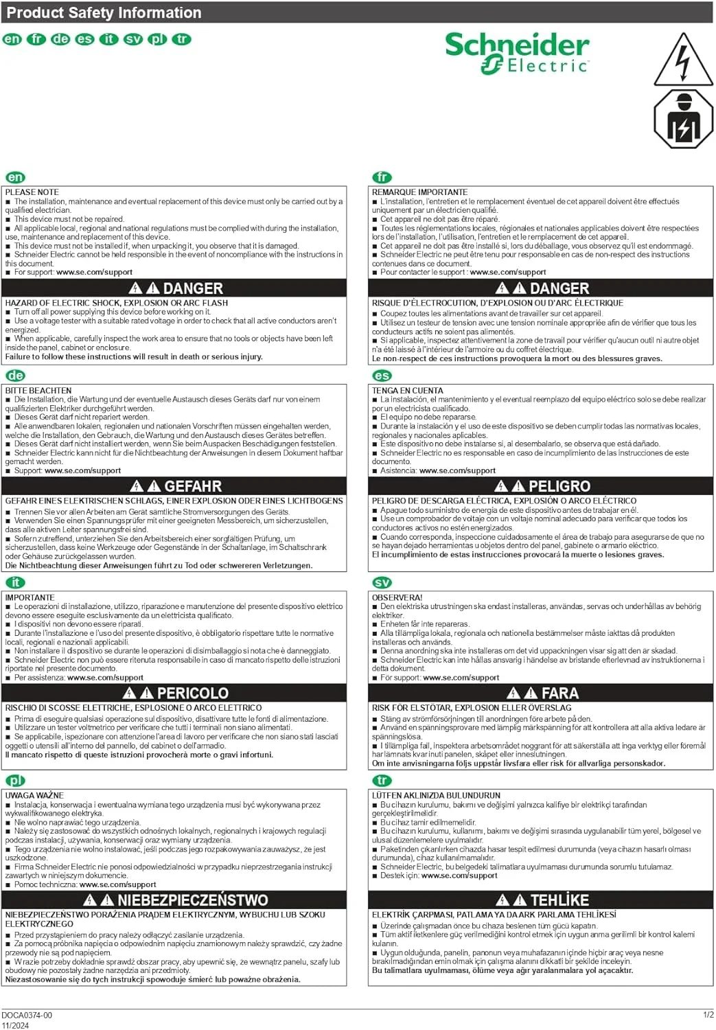 رله تایمر تاخیر در قطع اشنایدر الکتریک - 1 ثانیه تا 100 ساعت - 24 تا 240 ولت AC - 1 کنتاکت باز، RE17RCMU رله تایمر تاخیر در قطع اشنایدر الکتریک - 1 ثانیه تا 100 ساعت - 24 تا 240 ولت AC - 1 کنتاکت باز، RE17RCMU