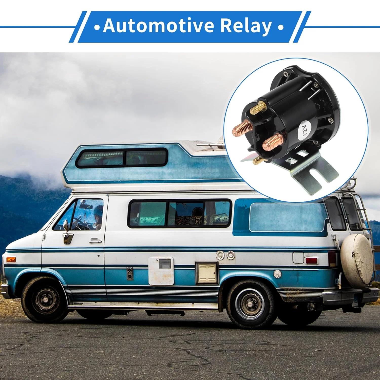 کیت رله سلونوئیدی خودرو برقی VekAuto RV 12 ولت 4 ترمینال، پلاستیکی فلزی مشکی کیت رله سلونوئیدی خودرو برقی VekAuto RV 12 ولت 4 ترمینال، پلاستیکی فلزی مشکی