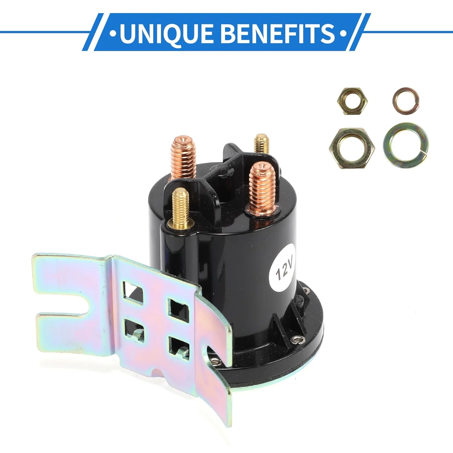 کیت رله سلونوئیدی خودرو برقی VekAuto RV 12 ولت 4 ترمینال، پلاستیکی فلزی مشکی کیت رله سلونوئیدی خودرو برقی VekAuto RV 12 ولت 4 ترمینال، پلاستیکی فلزی مشکی