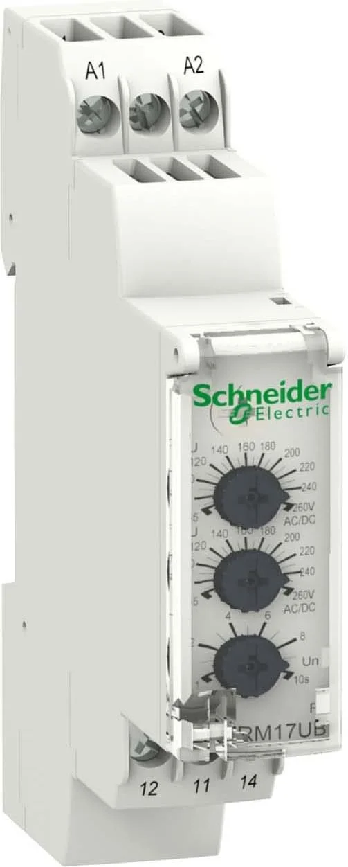 رله کنترل ولتاژ Schneider Electric Harmony RM17-U - محدوده 65..260 ولت AC/DC، RM17UBE15