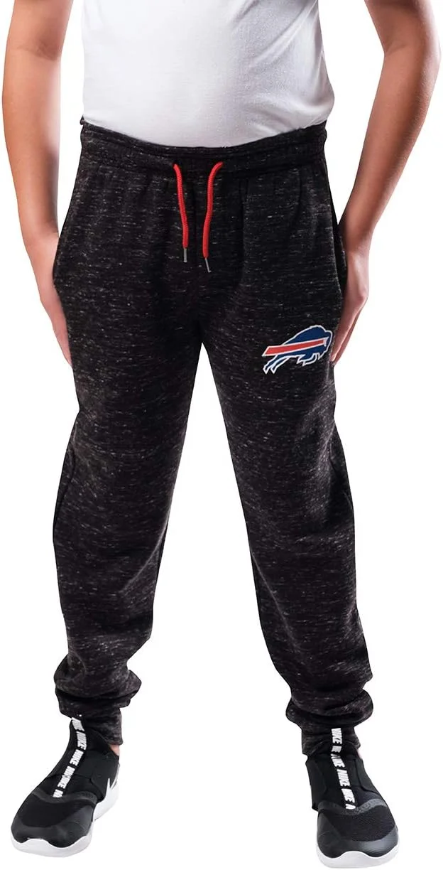 شلوار گرمکن ورزشی پشمی Ultra Game Boys' NFL Black Snow