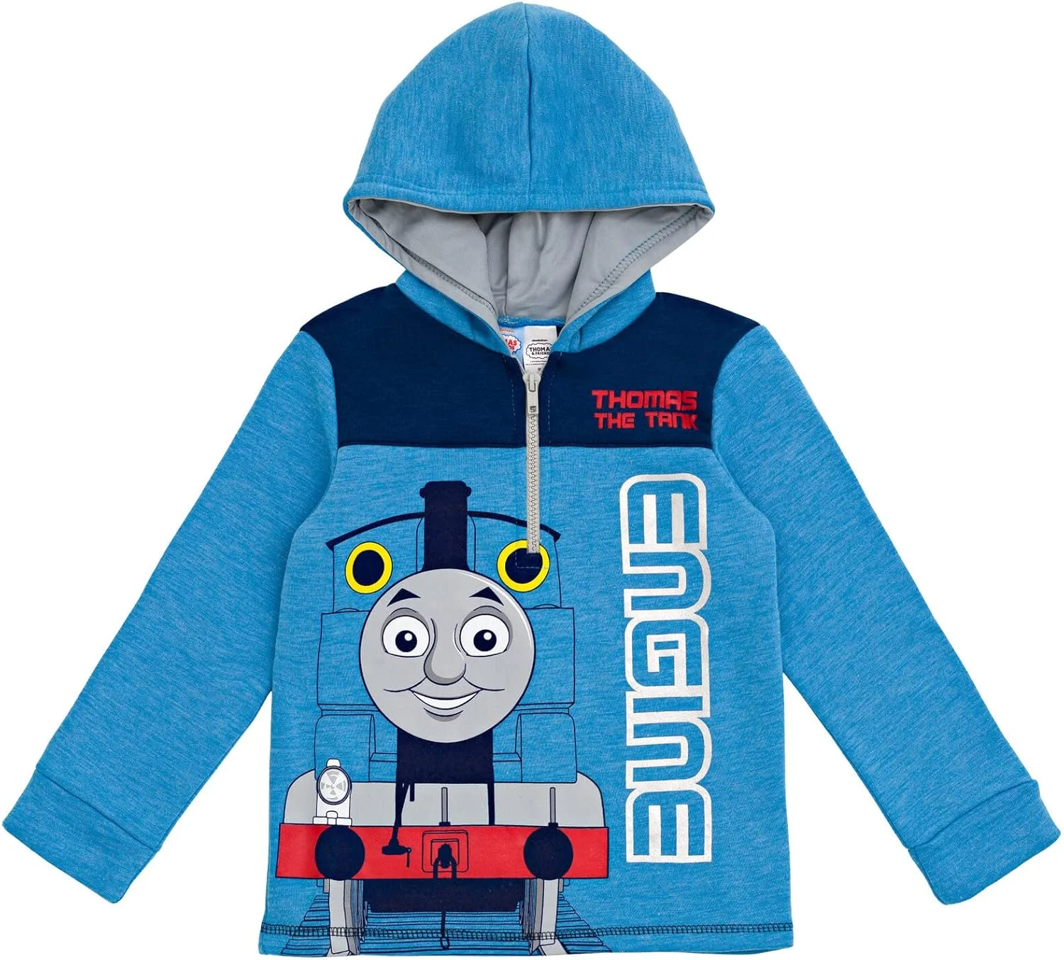 ست دو تکه پشمی پسرانه THOMAS & FRIENDS - هودی و شلوار ورزشی Thomas the Tank Engine برای کودکان