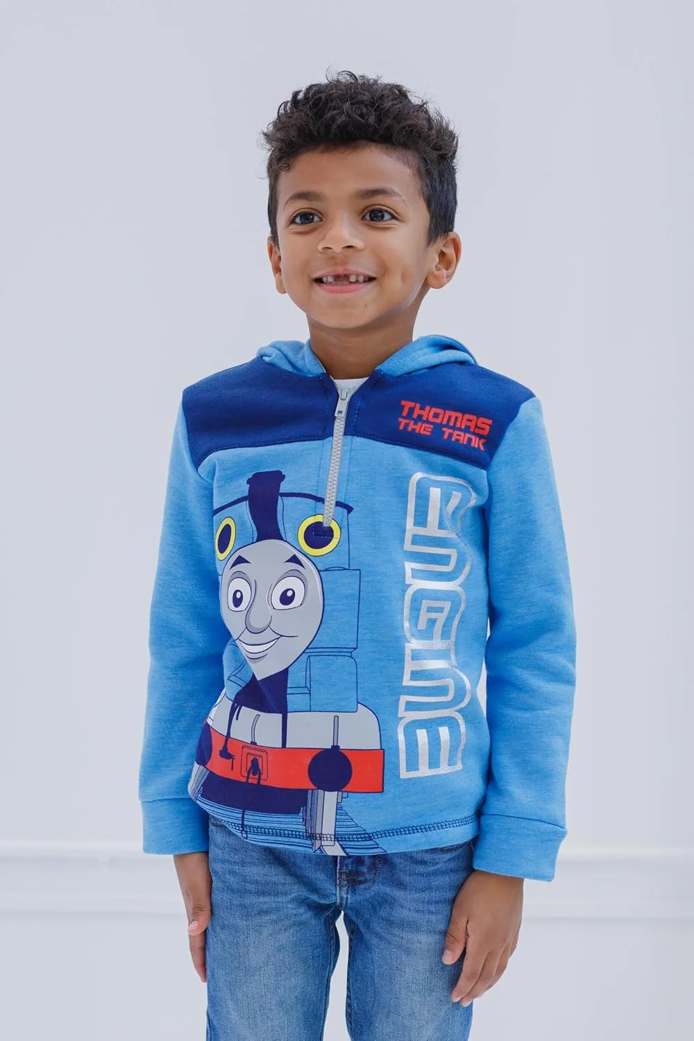 ست دو تکه پشمی پسرانه THOMAS & FRIENDS - هودی و شلوار ورزشی Thomas the Tank Engine برای کودکان ست دو تکه پشمی پسرانه THOMAS & FRIENDS - هودی و شلوار ورزشی Thomas the Tank Engine برای کودکان