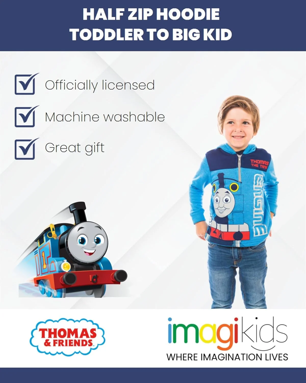 ست دو تکه پشمی پسرانه THOMAS & FRIENDS - هودی و شلوار ورزشی Thomas the Tank Engine برای کودکان ست دو تکه پشمی پسرانه THOMAS & FRIENDS - هودی و شلوار ورزشی Thomas the Tank Engine برای کودکان
