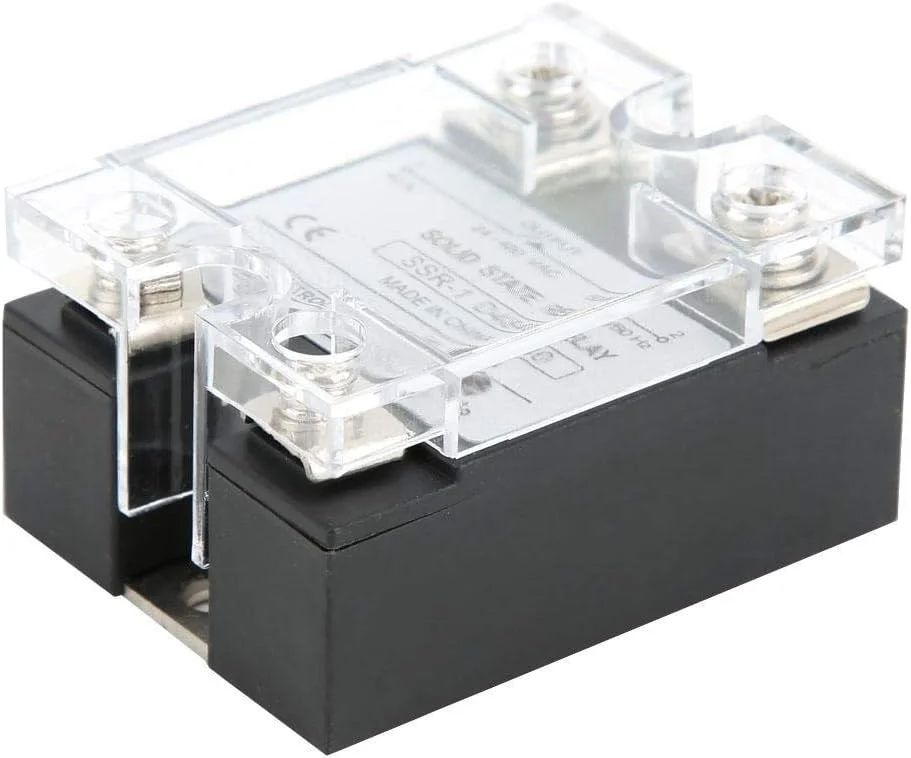 رله حالت جامد والفرانت SSR-40-DA DC 3-32V به ماژول رله AC 24-480V، حداکثر جریان خروجی 40A