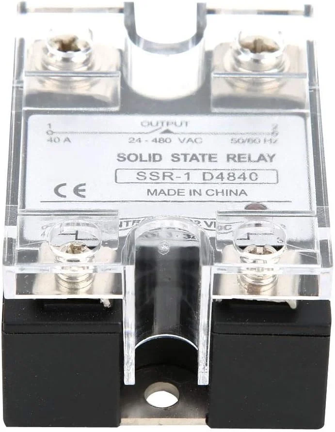 رله حالت جامد والفرانت SSR-40-DA DC 3-32V به ماژول رله AC 24-480V، حداکثر جریان خروجی 40A
