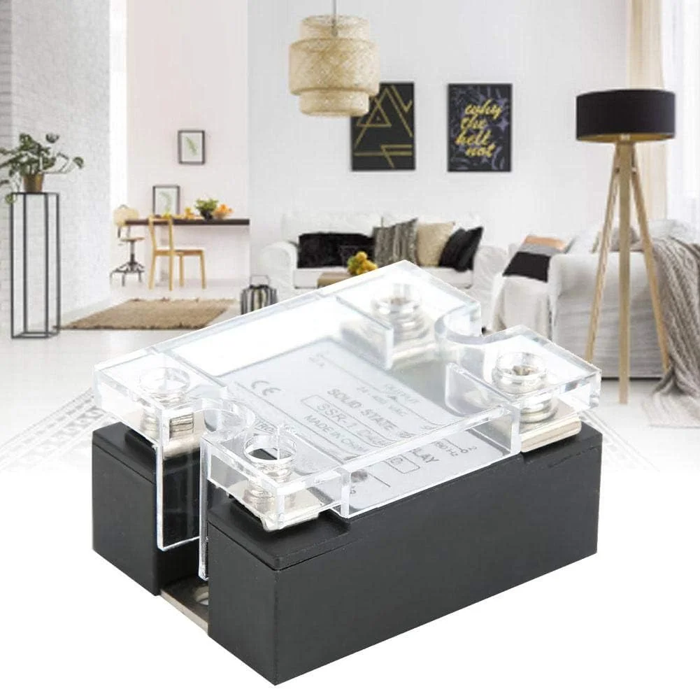 رله حالت جامد والفرانت SSR-40-DA DC 3-32V به ماژول رله AC 24-480V، حداکثر جریان خروجی 40A