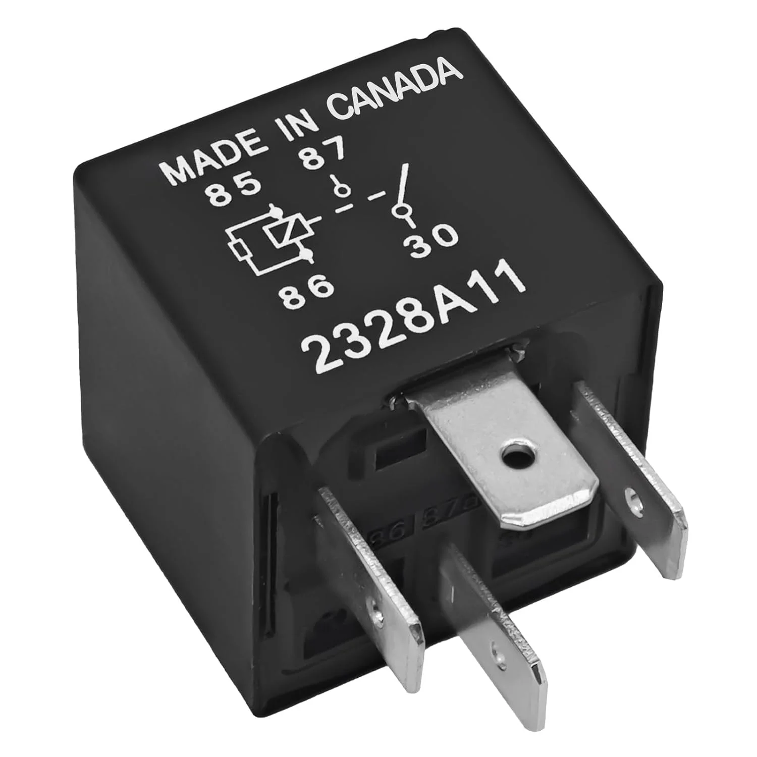 رله قدرت خودرویی 5C3T-14B192-AA P6STD (بسته 2 عددی) - رله 12 ولت 40 آمپر 4 پین SPNO طراحی پلاگین برای چراغ های جلو، بوق ها، برف پاک کن های فورد